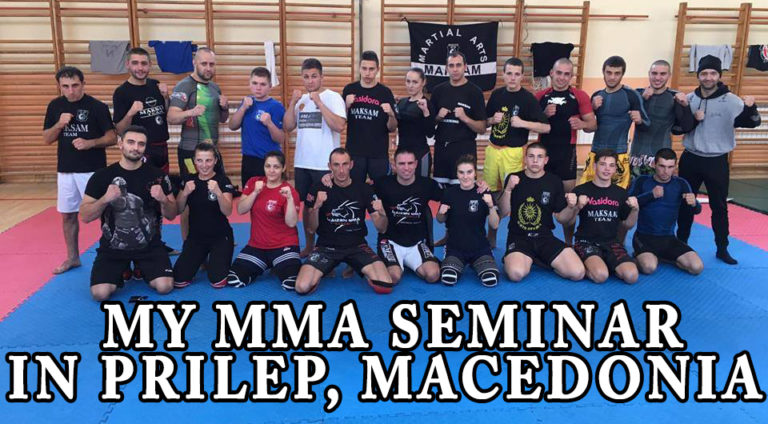 My MMA seminar in Prilep, Macedonia