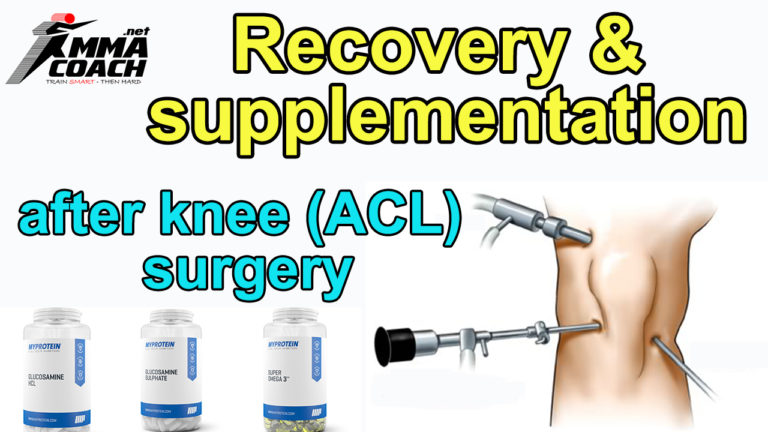Recovery and supplementation after an knee ACL surgery